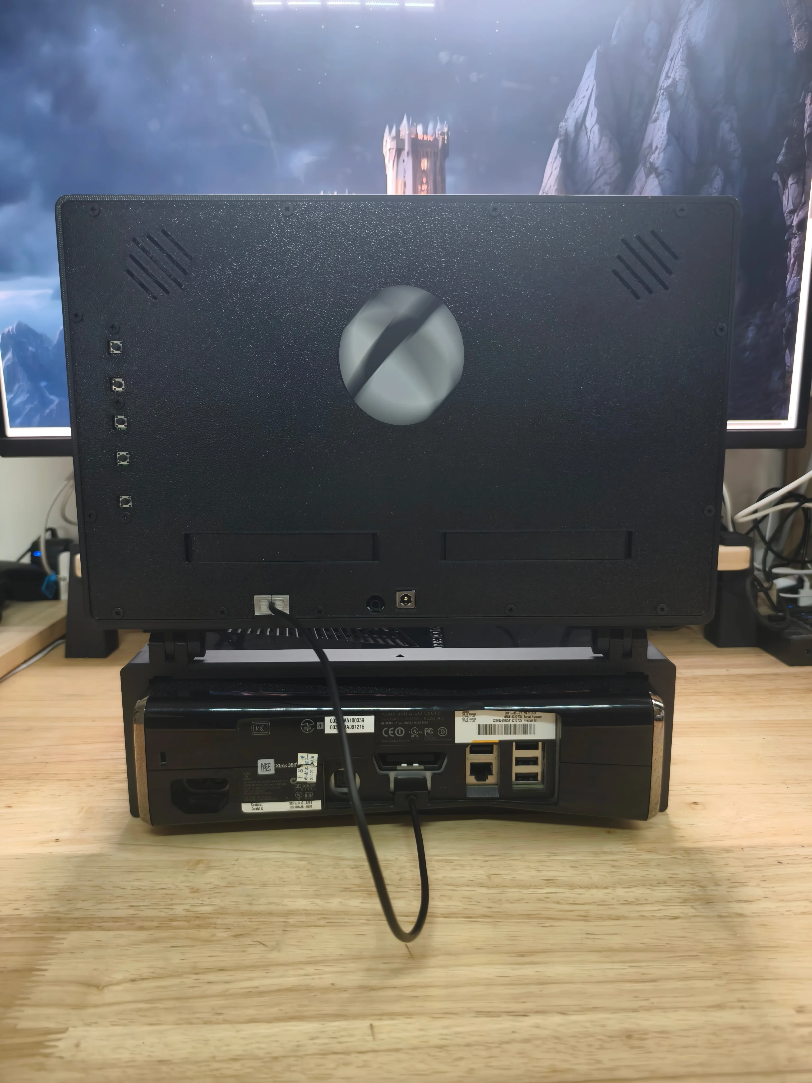 Фото 13,3-дюймовая игра XBO SLIM RETRO ARCADE 1080, удобный дисплей для консоли XBO, DIY ЖК-дисплей с разрешением, мини-монитор для XBO, ОРИГИНАЛ №5
