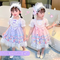 summer dress for girls baby wedding dress girl lolita princess party vestidos costume for girls kids dance evening dresses