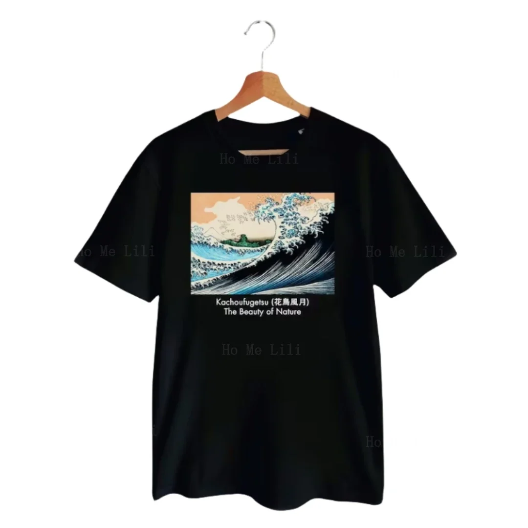 Футболка The Wave Hokusai японский художественный принт с деревянными блоками