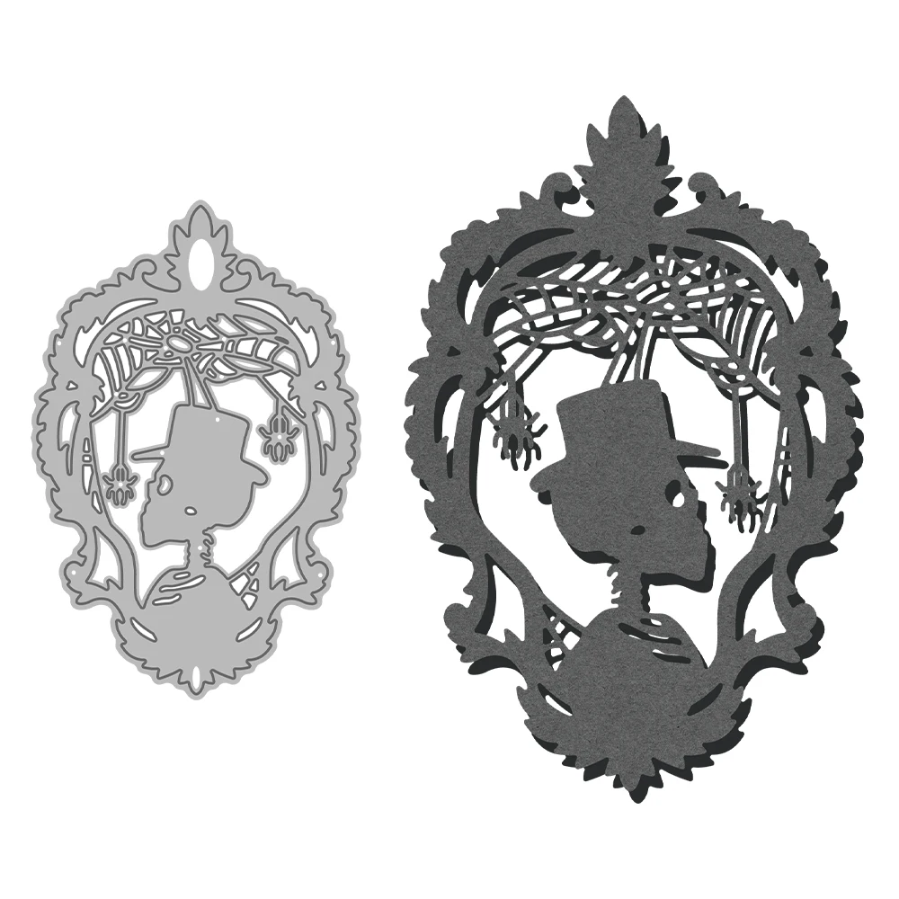 MangoCraft Хэллоуин винтажные Вырубные штампы в виде черепа DIY Искусственные