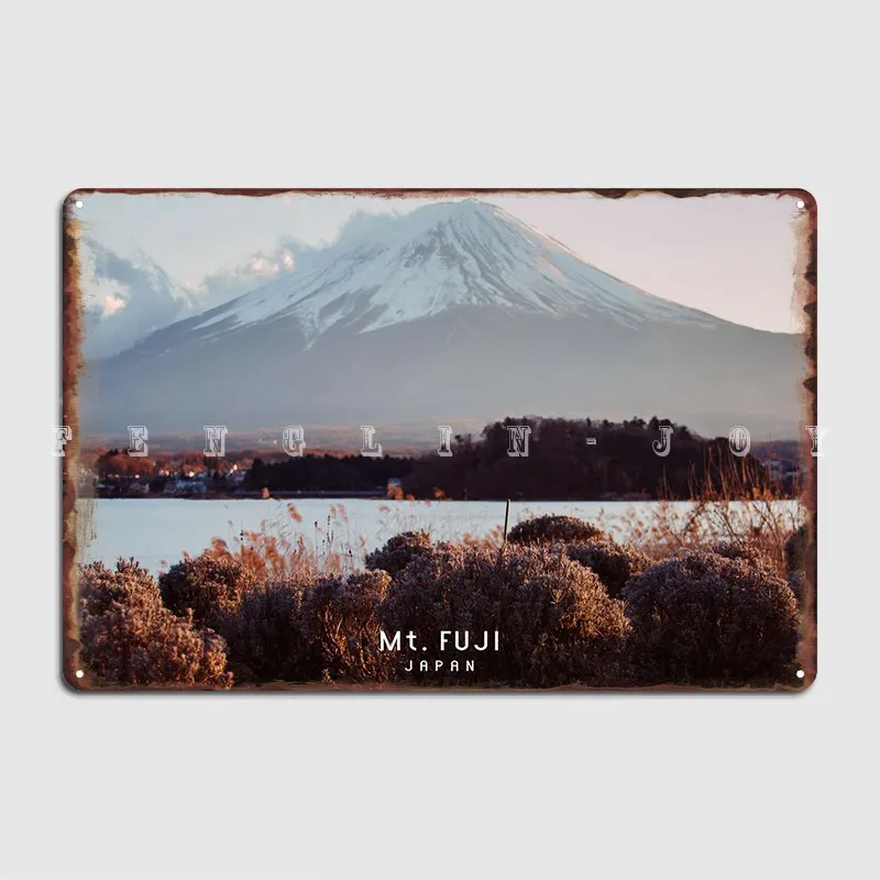 

Mount Fuji Poster Metal Plaque Classic Plaques Wall Pub Tin Sign Posters