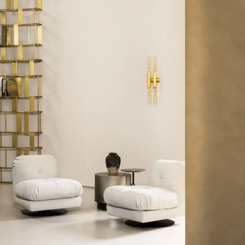 Пуховой диван TuyaItalian ткань искусство итальянская матовая кожа трехместный для