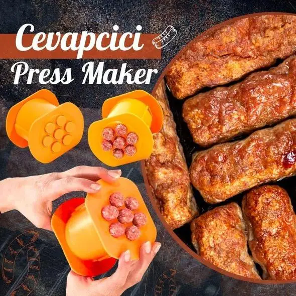 

2022 One Press Cevapcici Maker Kitchen Hot Dog Burger Meat Food Pasta Presser Sausage Making Machine Handmade Gadget Tools