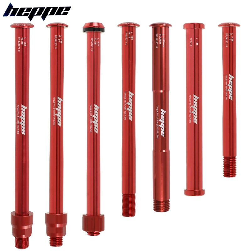 

MTB Road Bike Ultra Light Red Thru Axle 15X100/110 12x100/110 Front Fork Shaft Skewer Rear Hub Thru Axle 12x142/148 Bike Axle