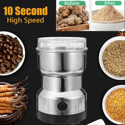 

Powerful Grains Spices Grinder Cereals Coffee Dry Food Chopper Processor Blender Pepper Mill Grinding Machine Home Kitchen Tools