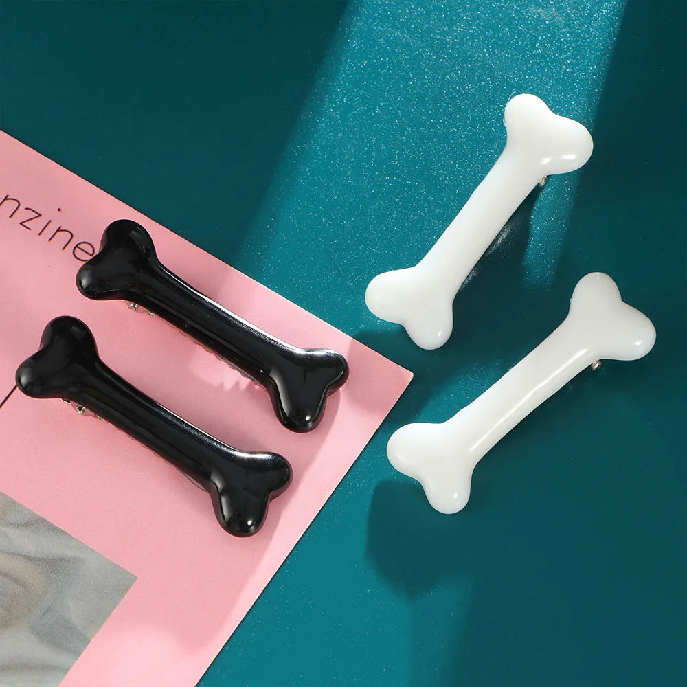 

1/2pcs Women Dog Bone Design Hairpin Fashion Creative Popular Hair Clips Girls Charm Lovely Barrettes Styling Tools Accessories