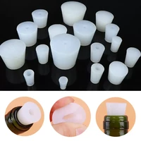 home brew wine stoppers silicone plug with 8mm hole for airlock valve bubbler fermentation exhaust valve silicone rubber plug