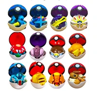 10 pokemon poke ball anime character pikachu charmander litten rockruff pokeball pokeball variation toy action model gift