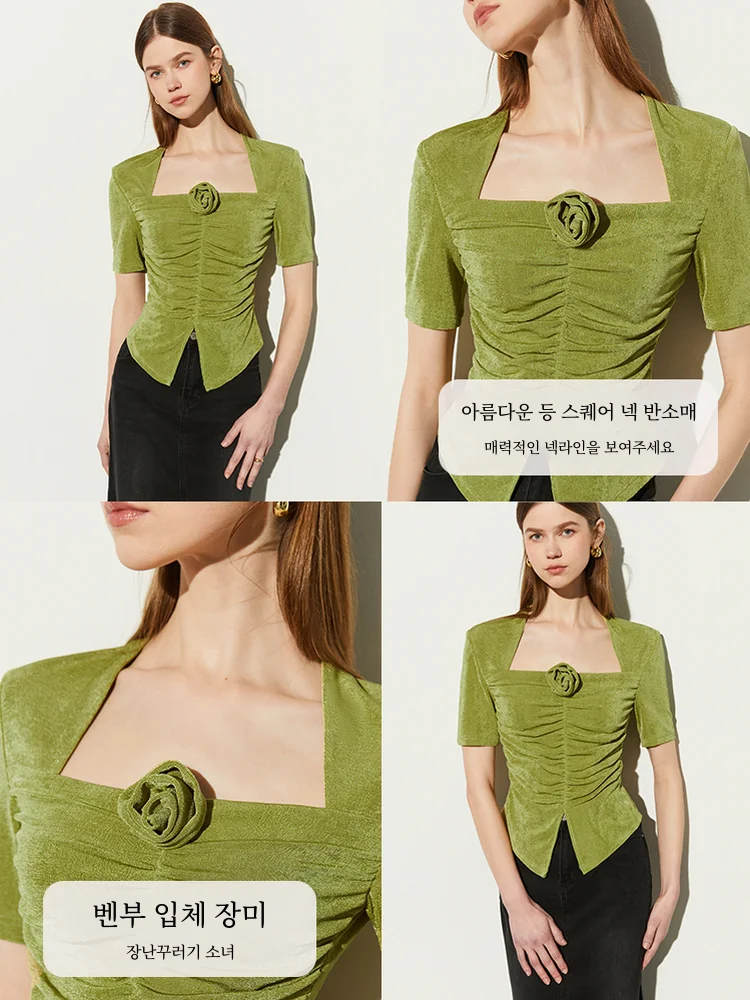 Dplay Летние повседневные минималистичные зеленые топы с принтом сексуальная