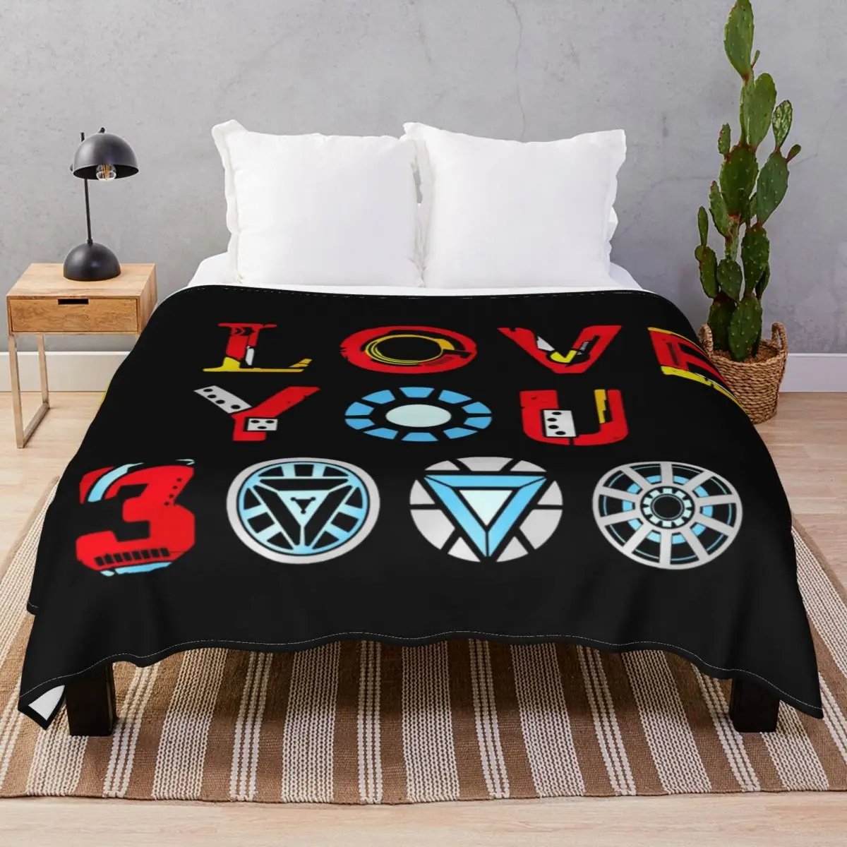 I Love You 3000 V3 Blanket Flannel Spring/Autumn Ultra-Soft Throw Blankets for Bed Sofa Travel Office