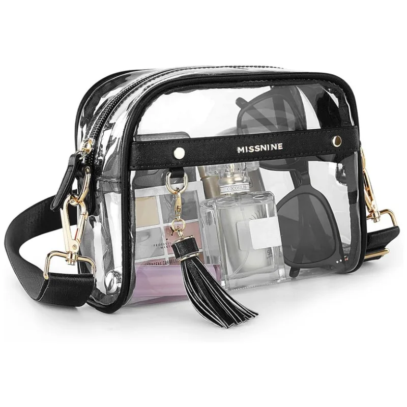 

Women's wallet transparent crossbody PVC bag suitable for sports concerts