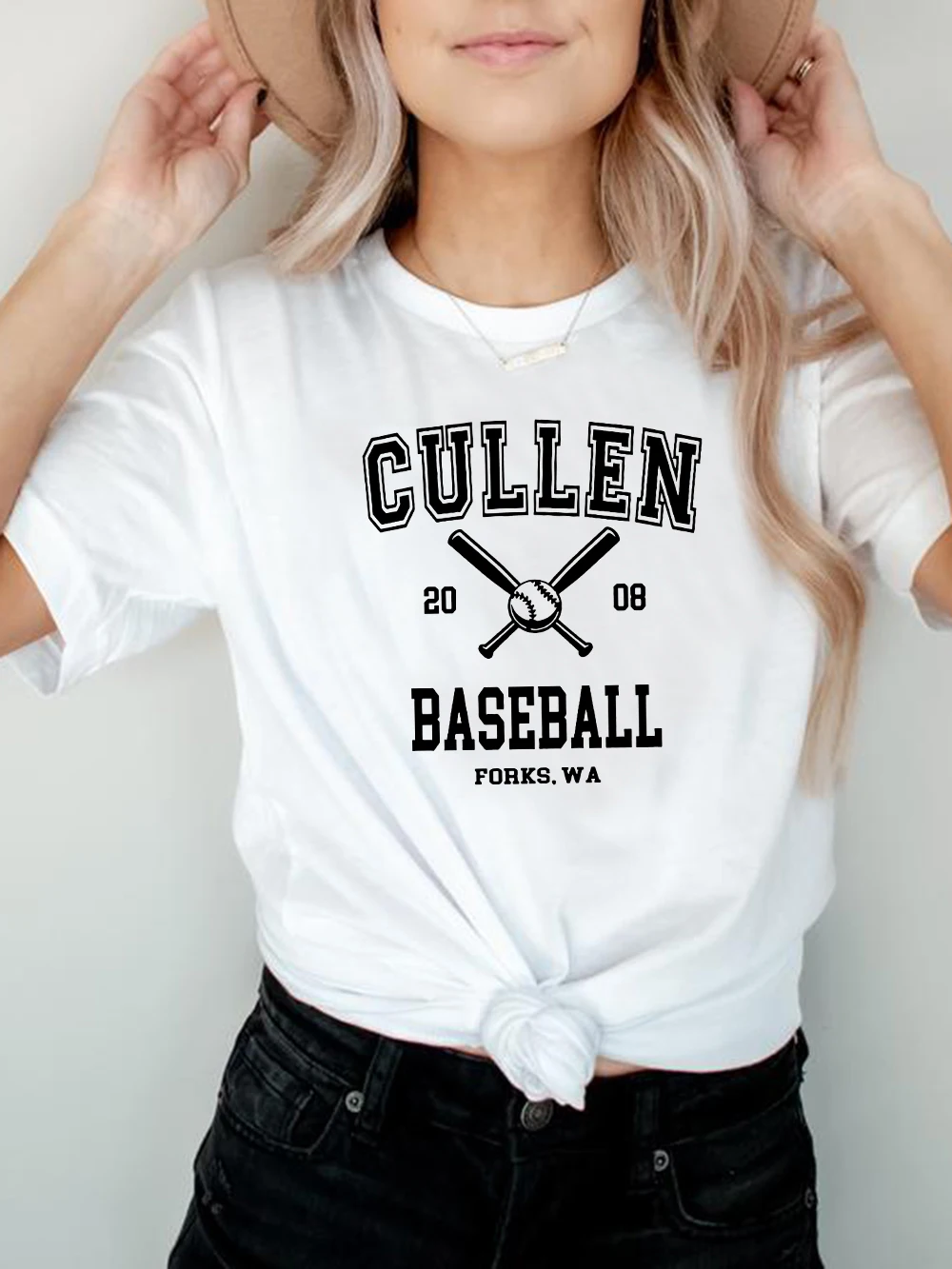 Twilight T Shirt Forks T-shirt Cullen Baseball Shirt Unisex Women Men  Tshirts Graphic Tee Streetwear Women Top Crewneck Tshirts