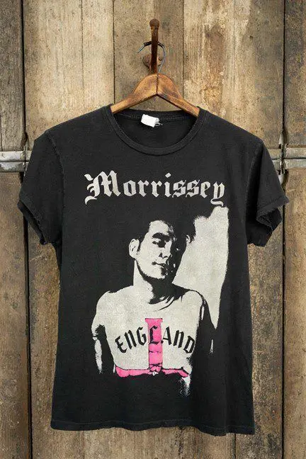 Мужская/женская рубашка с коротким рукавом Morrissey Suedehead graphic KTV6809