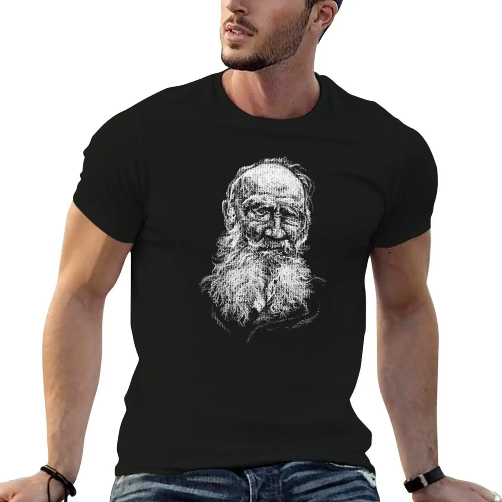 Фото Футболка Tolstoy больших размеров, легкий топ №1