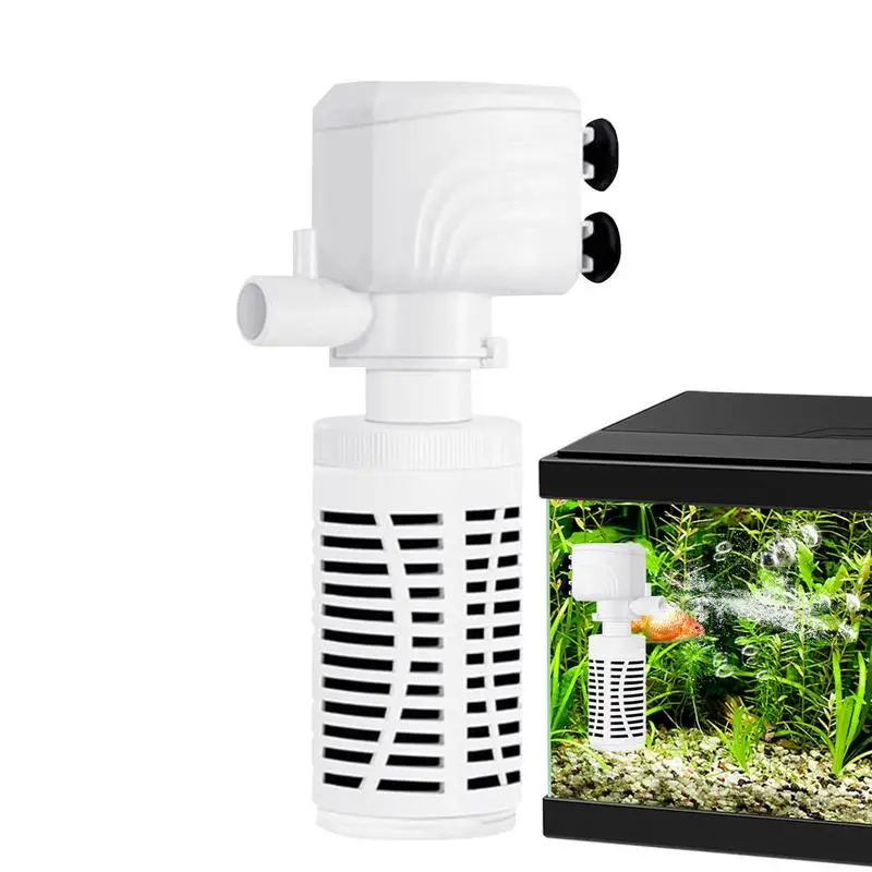 

Aquarium Internal Filter Internal 3 In 1 Filters For Aquarium Silent Adjustable Flow Rate 4W/6W/15W Aquarium Accessories For