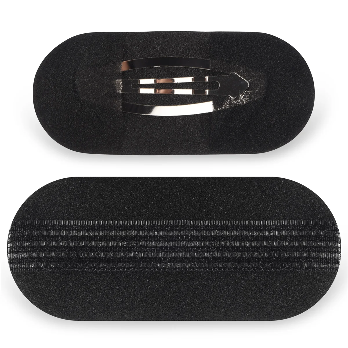 Черная губка заколка для волос объемная набивка булочка прическа