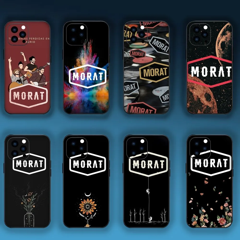 Чехол для телефона Band M-Morat Balas Perdidas iPhone Mini 11 12 13 Plus Pro Max 14 15 XR XS черный корпус