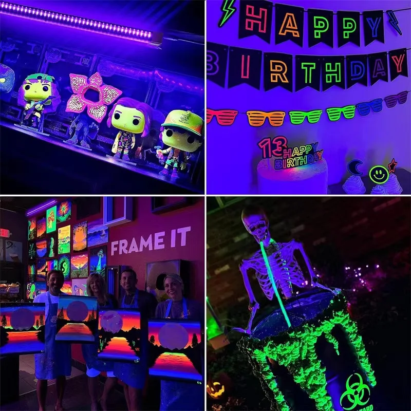 Черная осветительная полоса лампа T5 трубка 5 В USB внутреннее освещение детектор