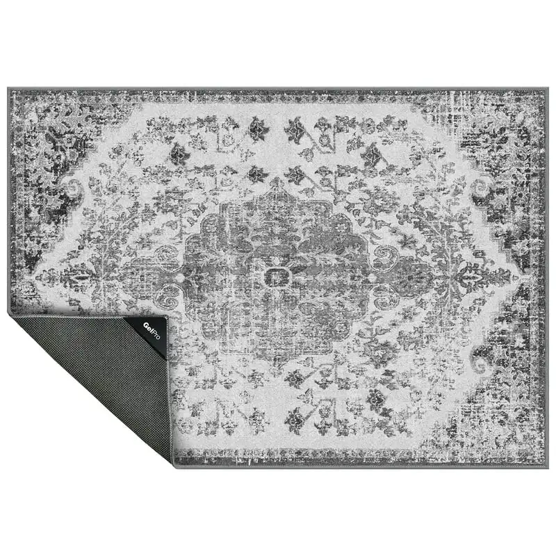 

Chenille Textured 24" x 34" Taryn Machine-Washable Kitchen Rug, Gray
