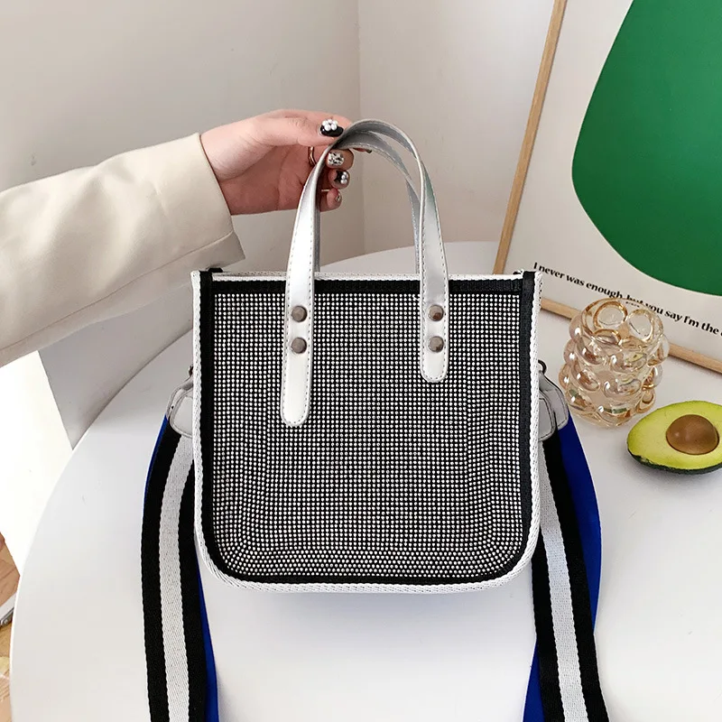 

Модные дизайнерские сумки-тоут с бриллиантами Diinovivo, женская сумка через плечо, сумка-мессенджер с широким ремешком, женская модель WHDV2088