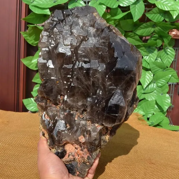 

5.65kg natural raw rock smoky quartz point crystal rough stone