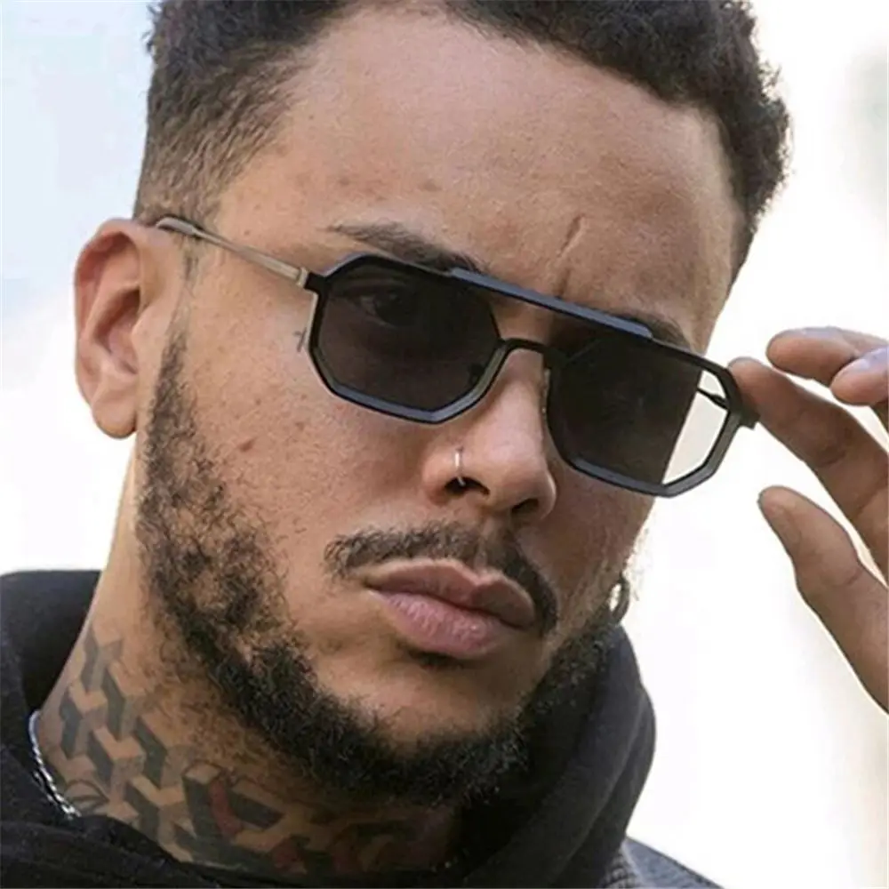 

2022 New Vintage Metal Frame Polygon Sunglasses Fashion Men Women UV400 Protection Sun Glasses Small Retro Shades Eyewear