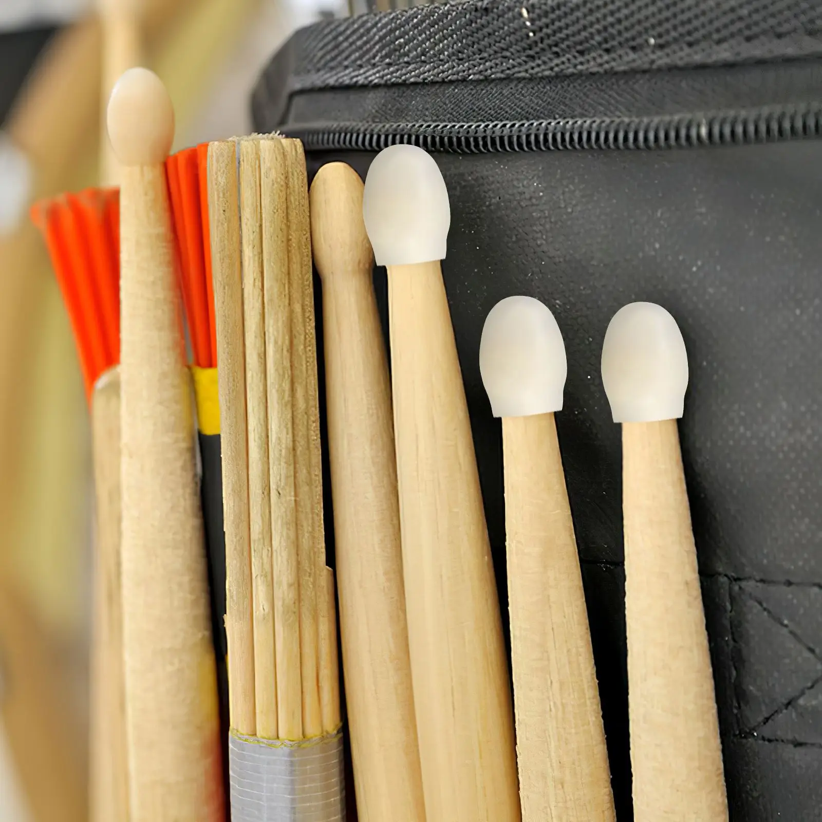 10 шт. силиконовые рукава для барабанных палочек защитная бесшумная крышка