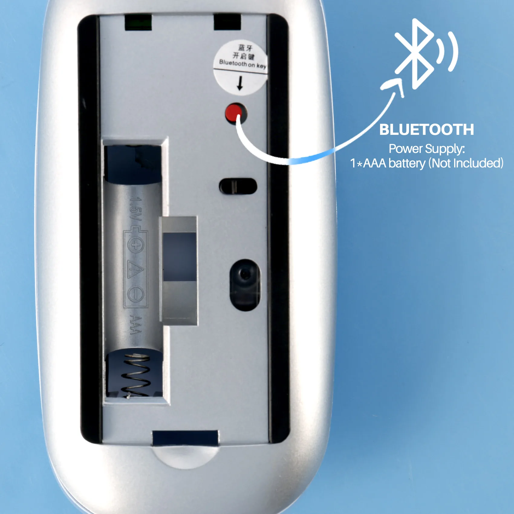 Беспроводная волшебная мышь Bluetooth бесшумная компьютерная тонкие эргономичные