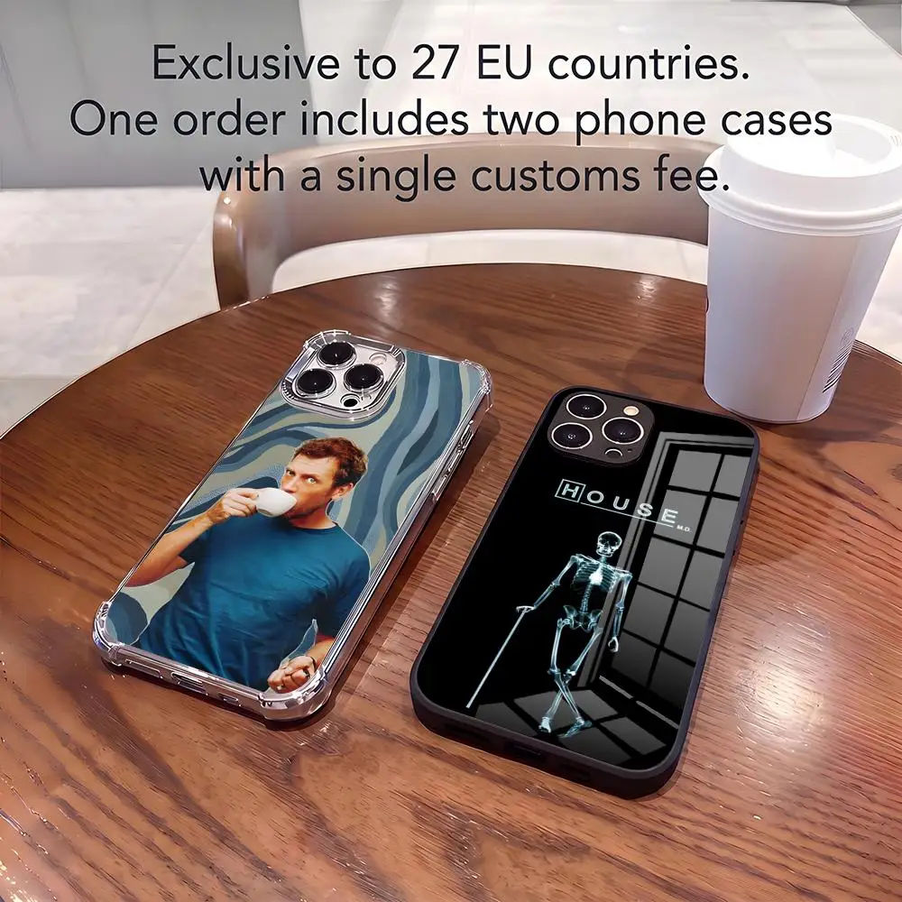 Фото Чехол для телефона House MD TV для iPhone 17 Pro Max 15 Pro 16 14 Plus 12 13 Mini 11 Pro, противоударный, с защитным стеклом №3