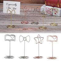 wedding card stand paper menu clips place card card holder note holder photo holder stands table number holders