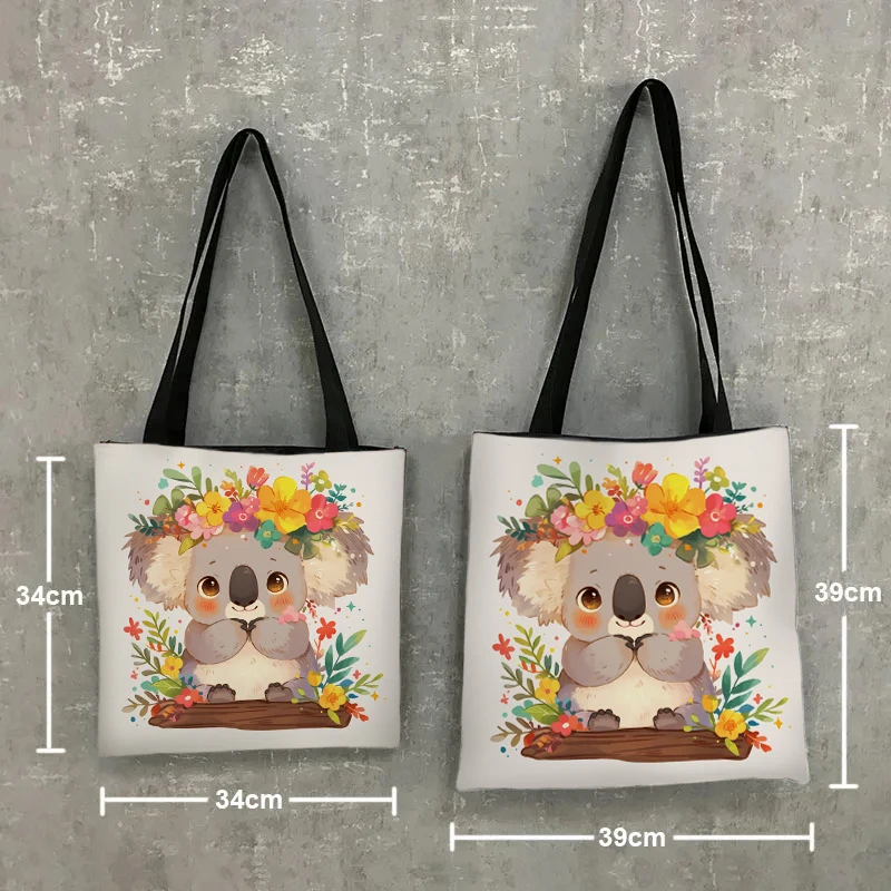 Симпатичная австралийская сумка на плечо с акварельным принтом коала Мультяшные