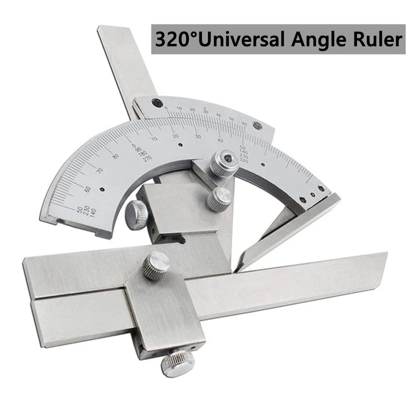 

320° Universal Angle Ruler Bevel Protractor Angle Measuring Instrument Carbon Steel Angle Ruler Woodworking Find Angle Tools