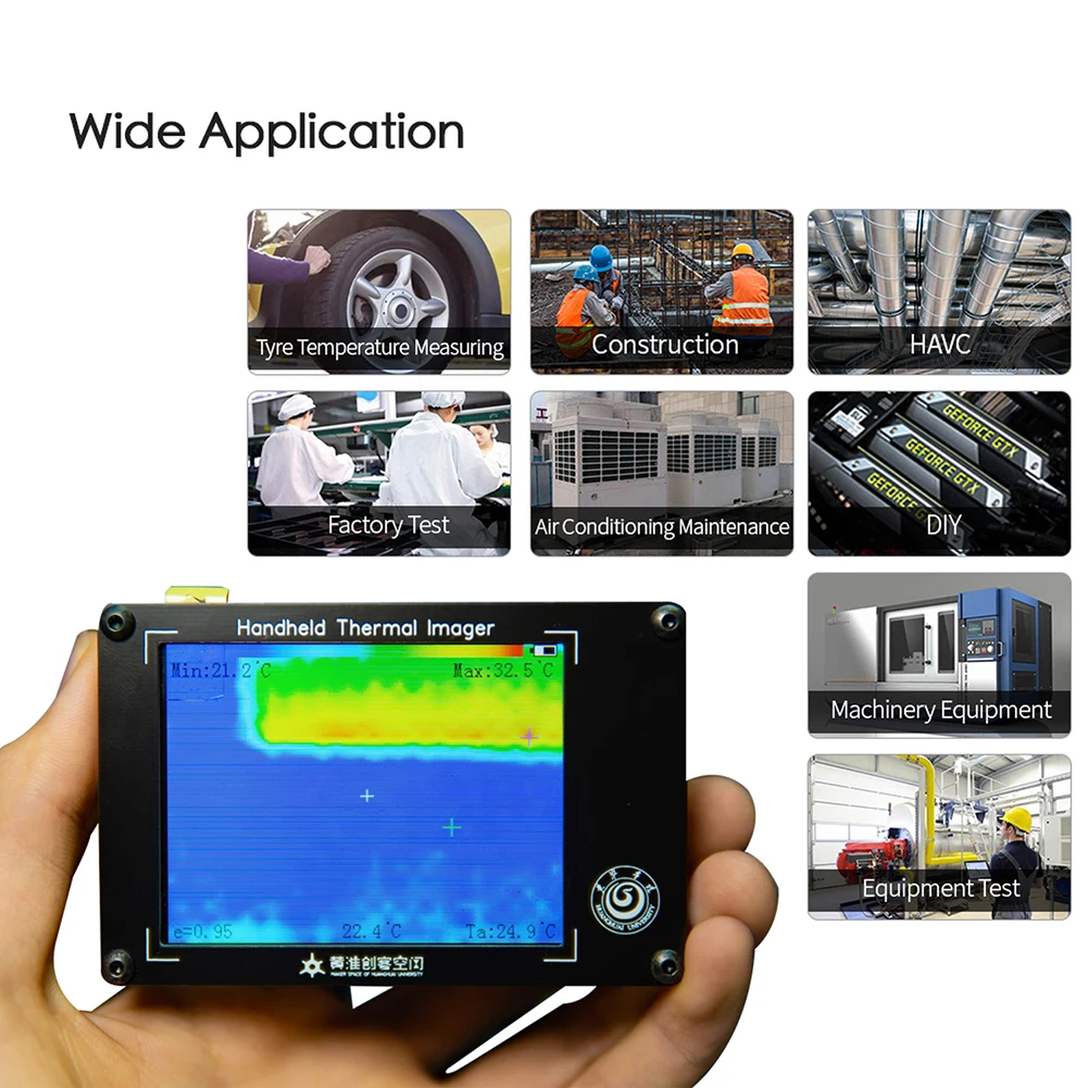 MLX90640 5 5-дюймовый TFT-экран ЖК-цифровой дисплей Инфракрасный Тепловизор датчик
