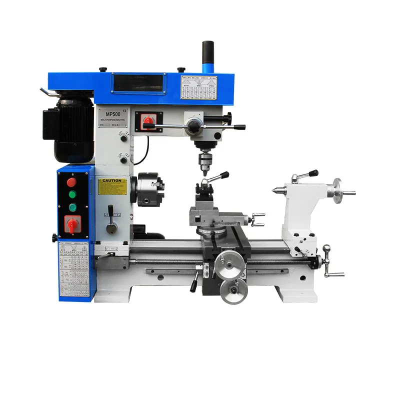 

MP500/MP800 Small Lathe Turning Milling Household Milling Machine Ordinary Lathe Micro Bench Drilling Milling Machine