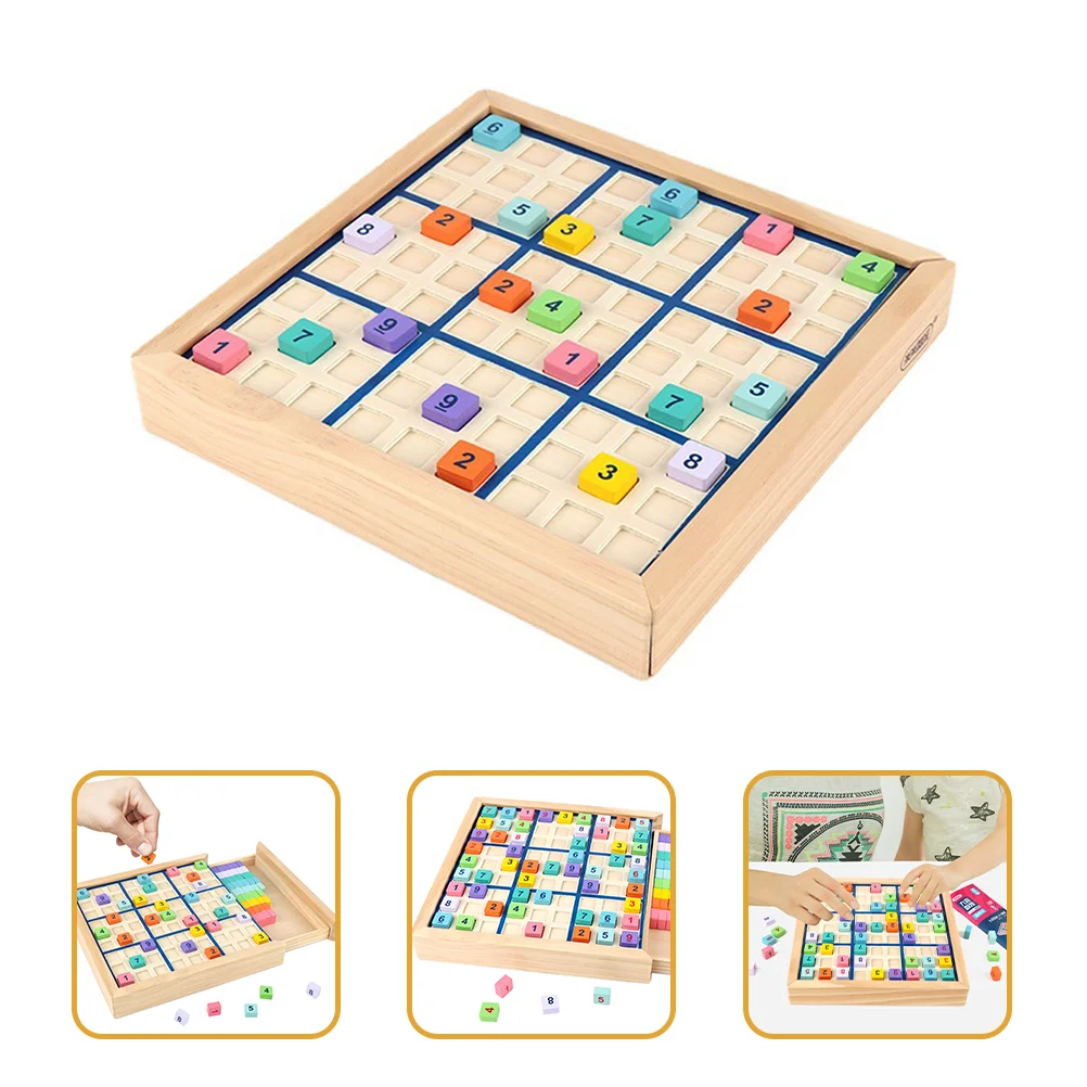 

Sudoku Game Math Wooden Chess Arithmetic Plaything Children Learning Board Puzzleswood Desktop Leisure Counting Brain Teaser Kid