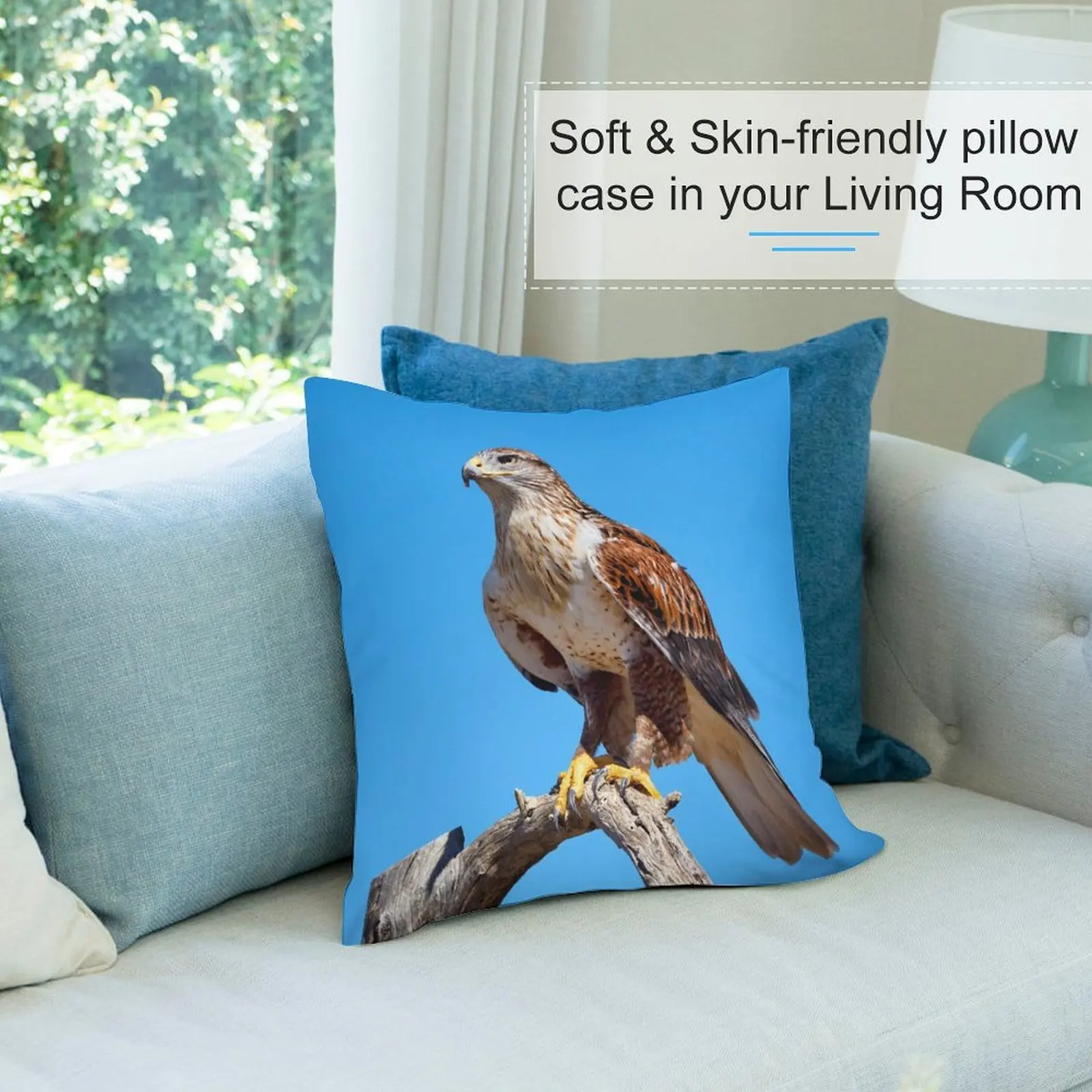 Ferruginous Hawk портрет искусственная подушка