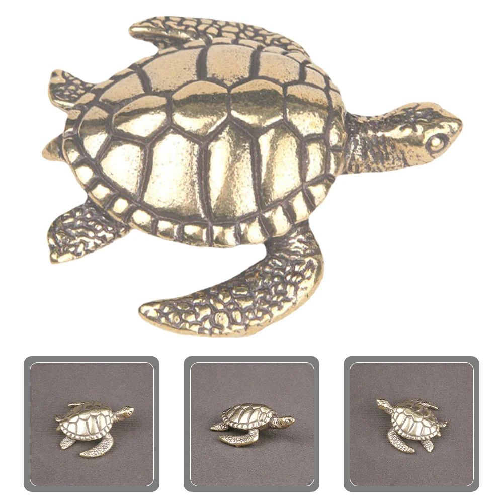 

Brass Turtle Figurines Miniature Brass Animal Sculpture Bronze Collectibles Statues