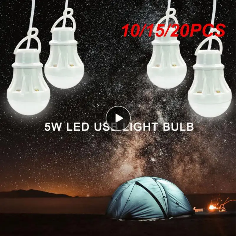 

10/15/20PCS Tent Lighting Desk Bulbs 5v Led Bulbs Portable Saving Emergency Usb Lamp Bulb Wholesale Hot Sales Usb Power