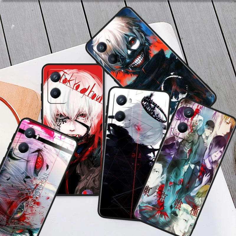 

Anime Tokyo Ghoul Phone Case For OPPO A96 AA94 A93 A77S A76 A74 A73 A72 A57S A757E AX7 A1K 2022 2020 Black Cover