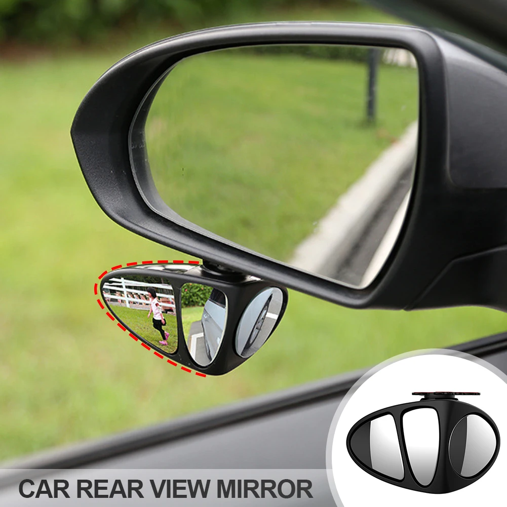 

HD 3 Side 360 Degree Wide Angle Rotatable Car Blind Spot Mirror Car Reverse Rearview Auxiliary Blind Spot Mirror Car Accessories