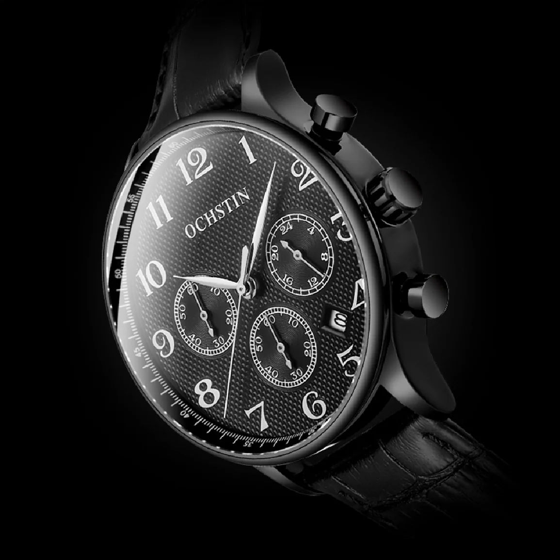 

OCHSTIN Men Watch Leather Band Quartz Business Male Watches Top Brand Luxury Waterproof Wristwatch For Man Sport Pilot Clocks