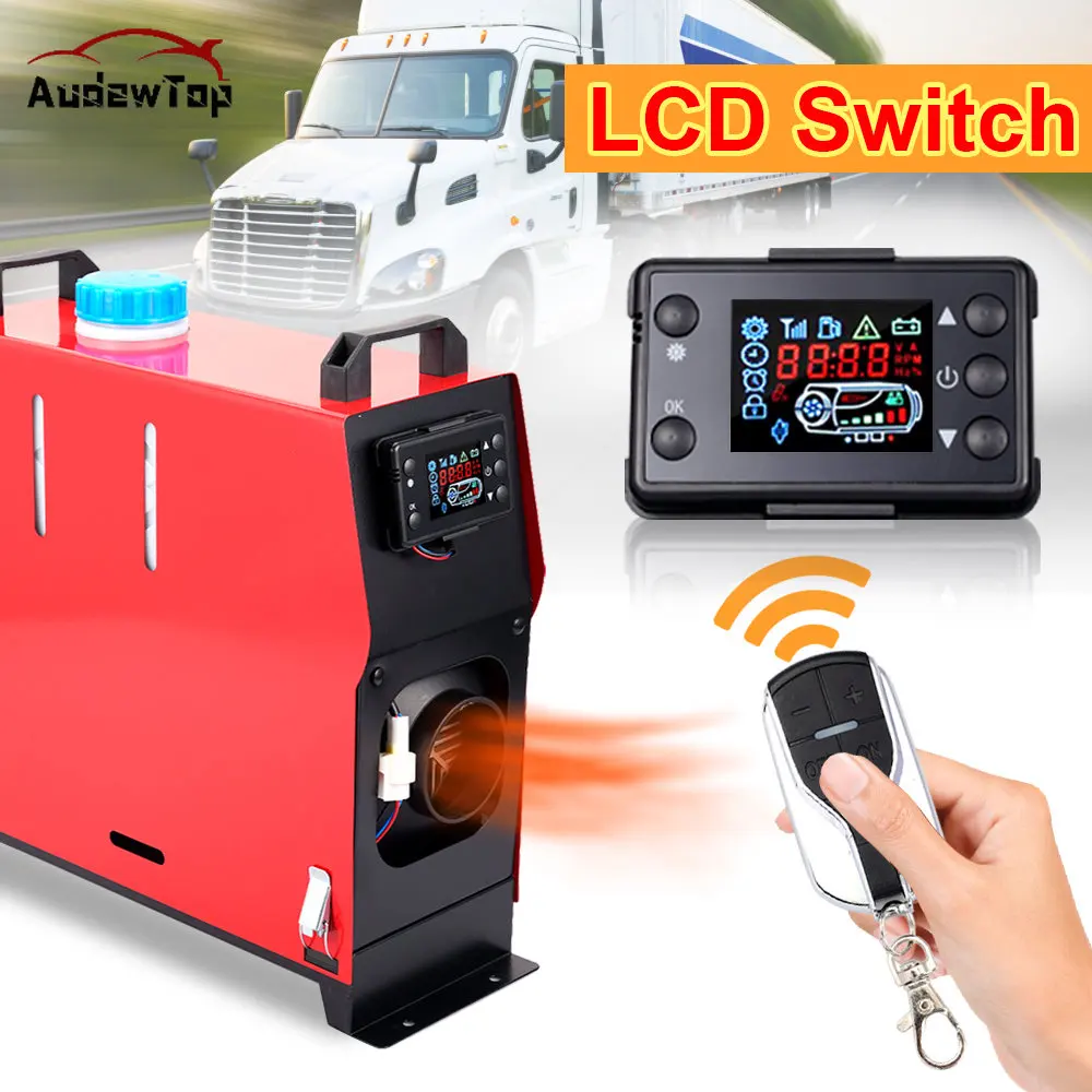 

12V All In One Air Diesels Car Parking Heater 5-8KW LCD English Remote Control Integrated Adjustable Car Heater Host Trucks Bus
