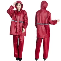 thick pants suit raincoat women zipper unisex military ponchocoat travel waterproof chubasquero mujer fishing poncho rain items