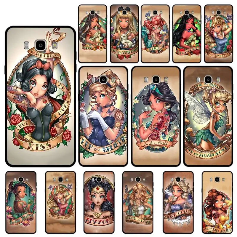 

Disney Princess Phone Case for Samsung J 4 5 6 7 8 prime plus 2018 2017 2016 J7 core