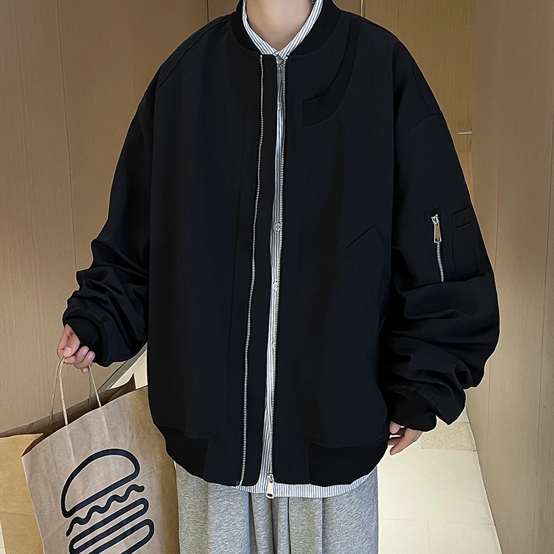 

Baseball jacket Men's spring vintage men's loose jacket