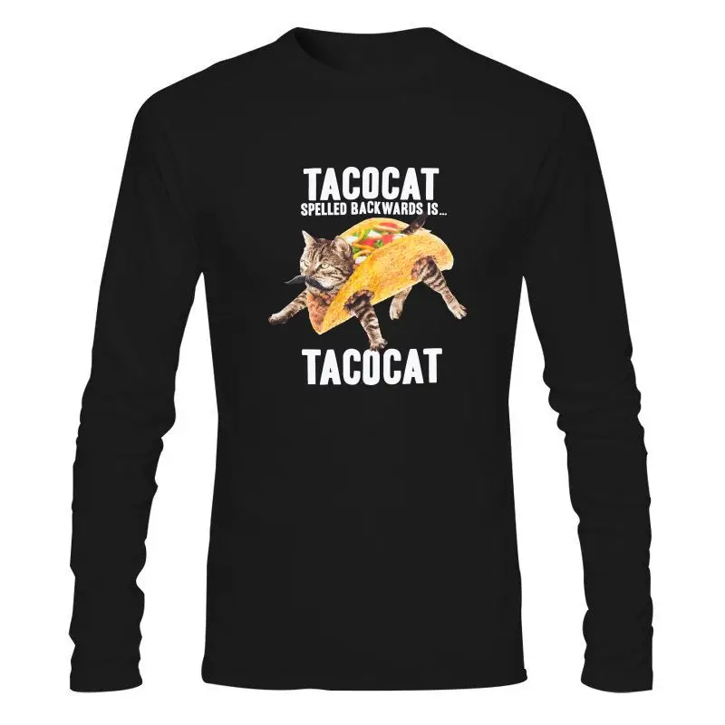 

Man Clothing New Taco Cat Spelled Backward Is Tacocat Adult Men Women Graphic T-Shirt Tee Shirt High Quality Tops