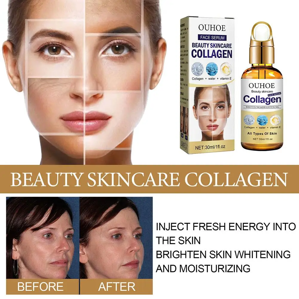 

Collagen Boost Face Serum 30ml Moisturizing Instant Face Lift Essence Skin Tightening Essential Oil For Saggy Sensitive Ski O9I9