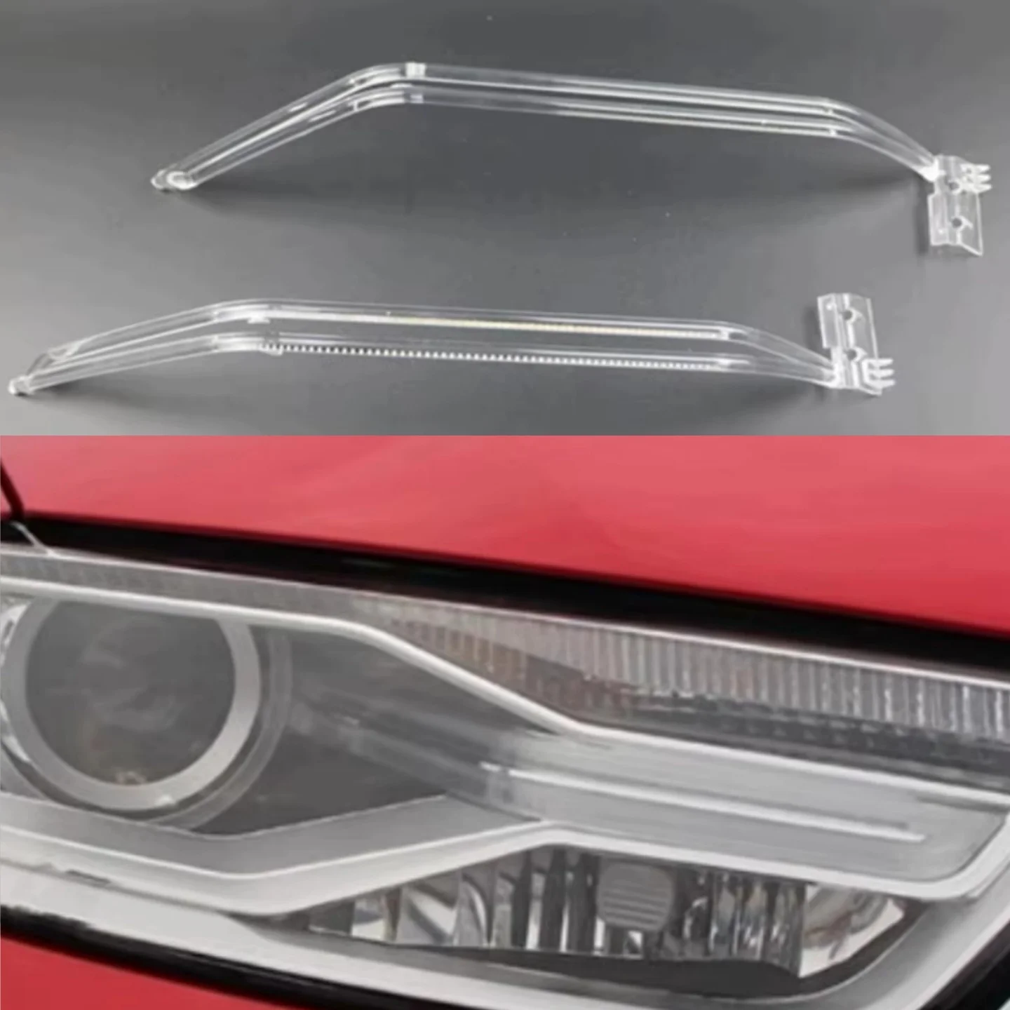 

НОВАЯ фара DRL, трубка, акриловая трубка, светодиодное волокно для светодиодных фар для AUDI Q3 2016 2017 2018