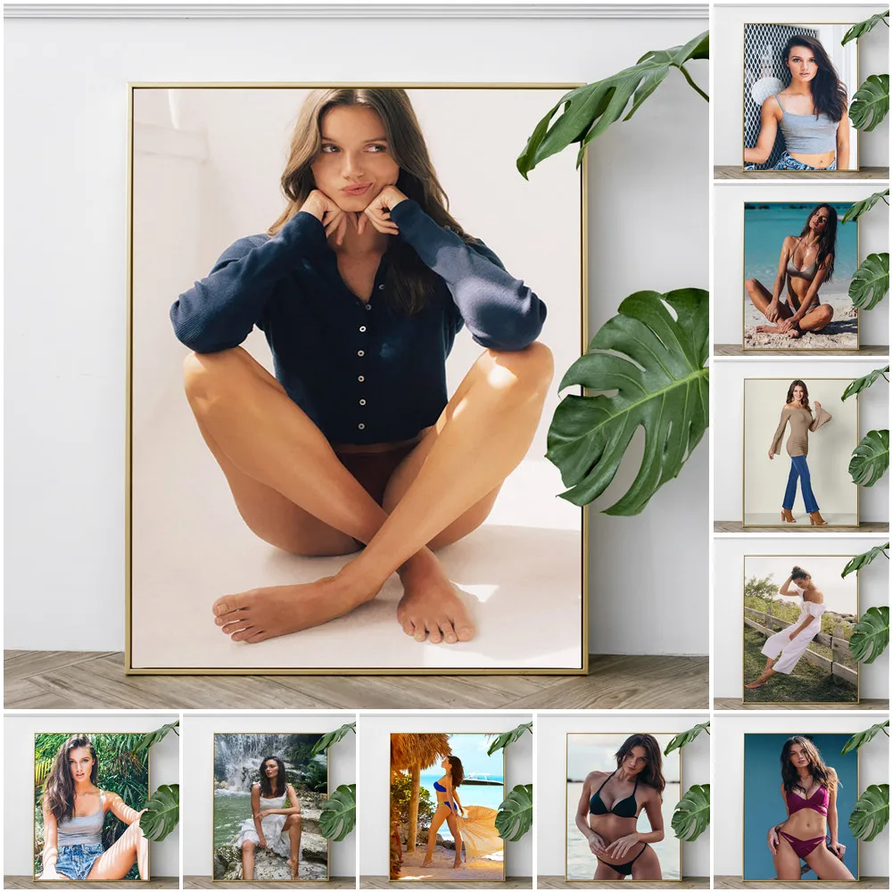 

Hailey Outland Fashion Model Art Print Poster Sexy Star Wall Picture Living Room Decor Canvas Painting