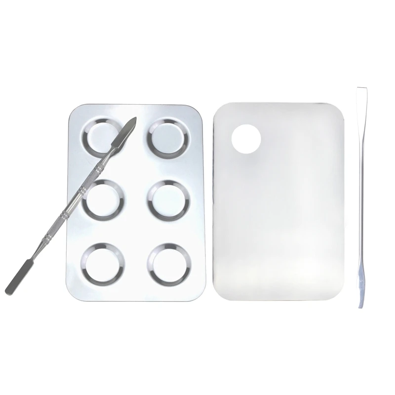 1 комплект акриловой прозрачной палитры для макияжа смеситель рисования с